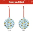 thumbnail image 2 of Naloa Building Truck Acrylic Santa Tree Decorations Christmas Hanging Pendant for Christmas Winter New Year Party Hanging Decorations-Round Shape, 2 of 7