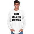 thumbnail image 5 of Dad Bump Creation Baby Announcement Men's Long Sleeve Tee T Shirt Brisco Brands M, 5 of 6