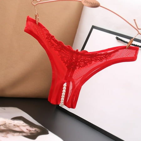 

Leesechin Womens Underwear Thongs Lace Underwear Lingerie Thongs Panties panties Underwear Underpants One Size Deals of Today