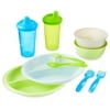 Parent's Choice Tableware Giftset, 4+ Months, 10 Pack, Blue & Green