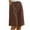 Coffee, variant on Tumotour Linen Shorts For Women Casual Long Wide Leg Shorts High Waisted Comfy Summer Button Drawstring Shorts With Pockets