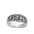 thumbnail image 4 of Vintage Celtic Cercelee Cross Ring .925 Sterling Silver Band Jewelry Female Male Unisex Size 9, 4 of 4