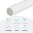 thumbnail image 3 of Uxcell Rigid Round Pipe 16mm ID 20mm OD 330mm/13" White High Impact for Water Pipe Crafts Cable Sleeve, 3 of 6