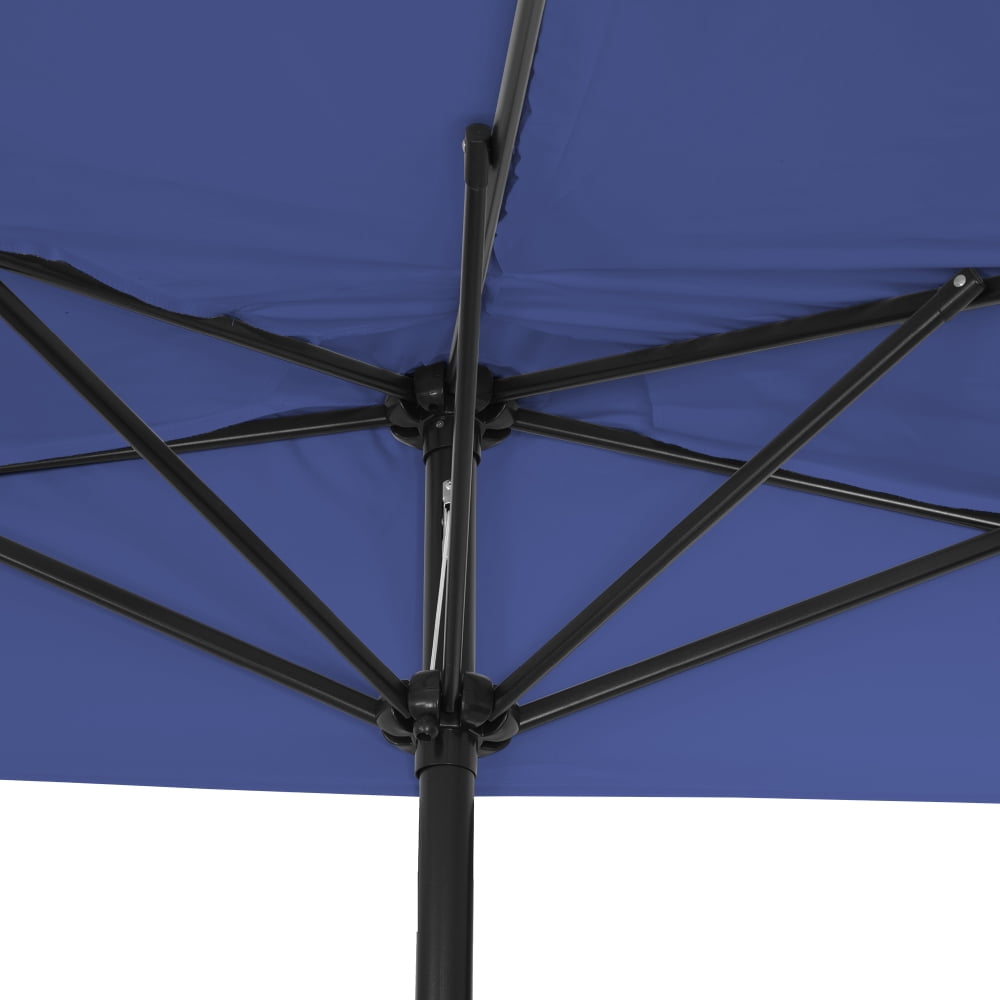 Trademark Innovations 9' Patio Half Market Umbrella (Azure)