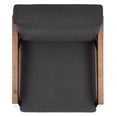 thumbnail image 6 of SAFAVIEH Olyvar Modern Style Wood Arm Accent Chair, Dark Grey, 6 of 11
