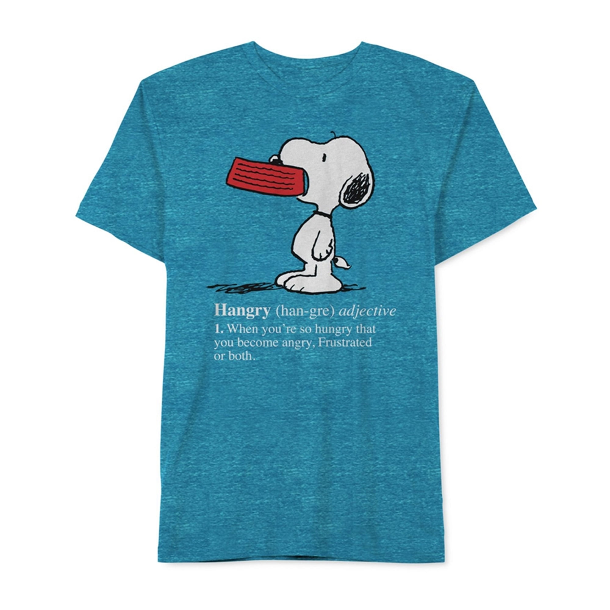 Peanuts Mens Hangry Snoopy Graphic T 