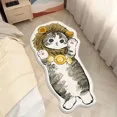 thumbnail image 1 of Cartoon Bedside Rug Cat Floor Mat Fluffy Cat Mats Irregular Carpet for Living Room Shaggy Area Rugs Thicken Doormat Cute Decor, 1 of 7