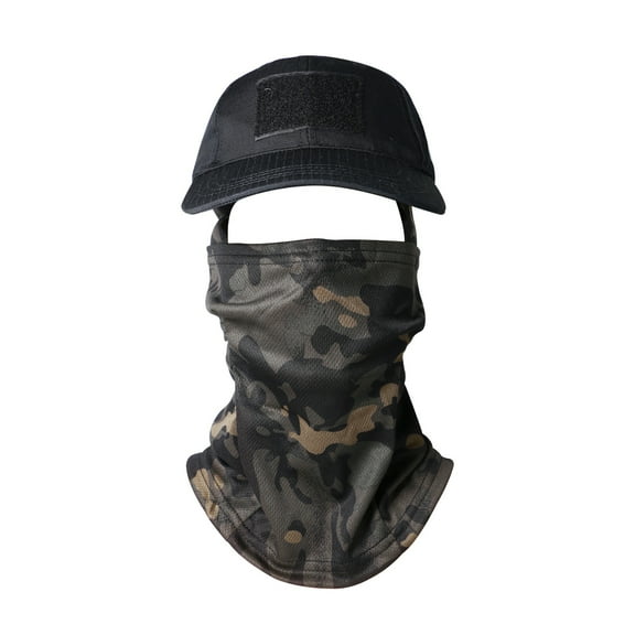 Avaner Fishing Hat Boonie Hat Tactical Hat Camo Hats Balaclava Headband Mask Set For Outdoor Sport Unisex