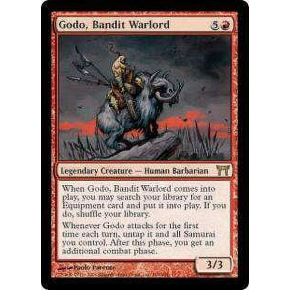 MtG Champions of Kamigawa Rare Godo, Bandit Warlord #169