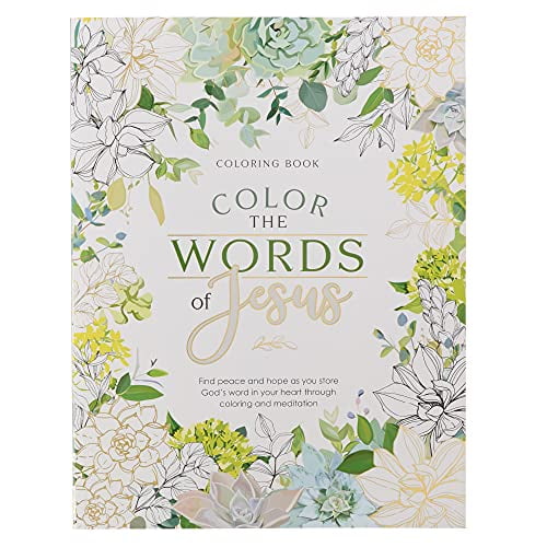 Pre-Owned Coloring Book Color the Words of Jesus Paperback