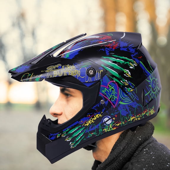 Motorcycle Helmet with Gloves, Motorcycle Helmet Set, Motocross Helmet Kit