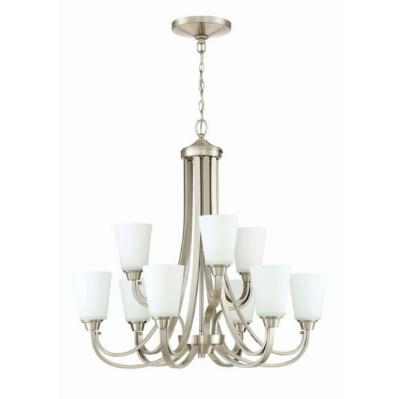 Craftmade Grace Chandelier 9 - Brushed Polished Nickel