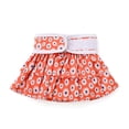 thumbnail image 1 of Culotte hygiénique pour chien en fibre de polyester, lavable et réglable, motif marguerite orange, taille S, 1 of 4