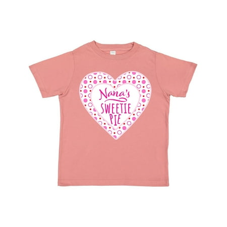 

Inktastic Nana s Sweetie Pie with Pink Hearts Gift Toddler Boy or Toddler Girl T-Shirt