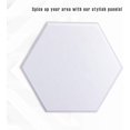 thumbnail image 4 of Sonic Acoustics Hexagon Acoustic Sound Absorption Panels, Wall Decoration, White, 6'', 12-Pack, 4 of 8