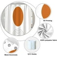 thumbnail image 5 of Abstract Mid Century Bohemian Bathroom Shower Curtain Orange Sun Lines Arch Shower Curtain with Hooks Waterproof Fabric Polyester Shower Curtain Minimalist Home Decor, 72x84 Inch, 5 of 6