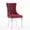 Burgundy, variant on Modern, High-end Tufted Solid Wood Contemporary Velvet Upholstered Dining Chair with Chrome Stainless Steel Plating Legs, Nailhead Trim, Set of 6