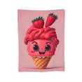 thumbnail image 1 of XMXY Fleece Throw Blanket for Couch, Ice Cream Delicious Lightweight Plush Fuzzy Cozy Soft Bed Blankets and Throws for Sofa, 80"x60" inches, 1 of 8