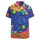 thumbnail image 4 of Camisetas con gráficos de tortugas para hombres, ropa con estampado 3D, camisa hawaiana de playa, manga corta, Y2k, lindas blusas con flores para niños, ropa con solapa, 4 of 5