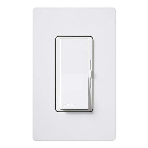 Lutron Diva Dimmer Switch for Incandescent Bulbs, 1000-Watt/3-Way Preset, DV-103P-WH, White