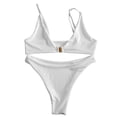 thumbnail image 5 of Bikini con diseño de flores rosas en 3D para mujer, bañador Sexy de realce, Micro traje de baño brasileño recortado para playa, traje de baño con Tanga 2024, 5 of 5