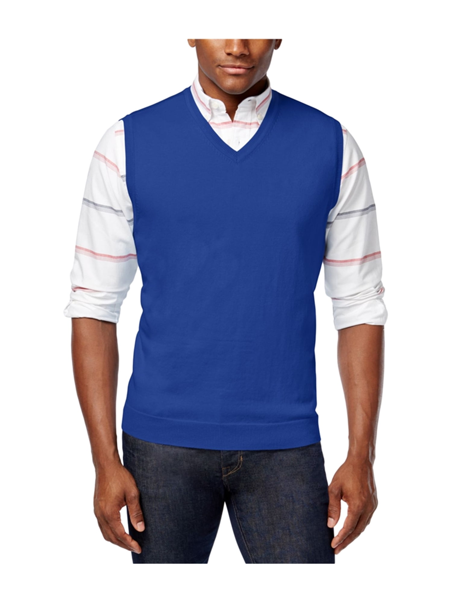 sweater vest and polo shirt