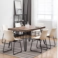 thumbnail image 2 of Roundhill Furniture Aryven Industrial 30'' Height 7-Piece Dining Set,Up to 6 Seat, Antique White, 2 of 14