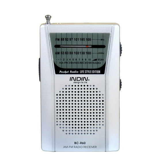Portable Radio FM/AM Bands Receiver,Superpower Transistor Radio with Excellent Reception and Large Speaker,Mini Portable Radio with Indicator,Battery Operated Radio (AAA)-for Seniors.