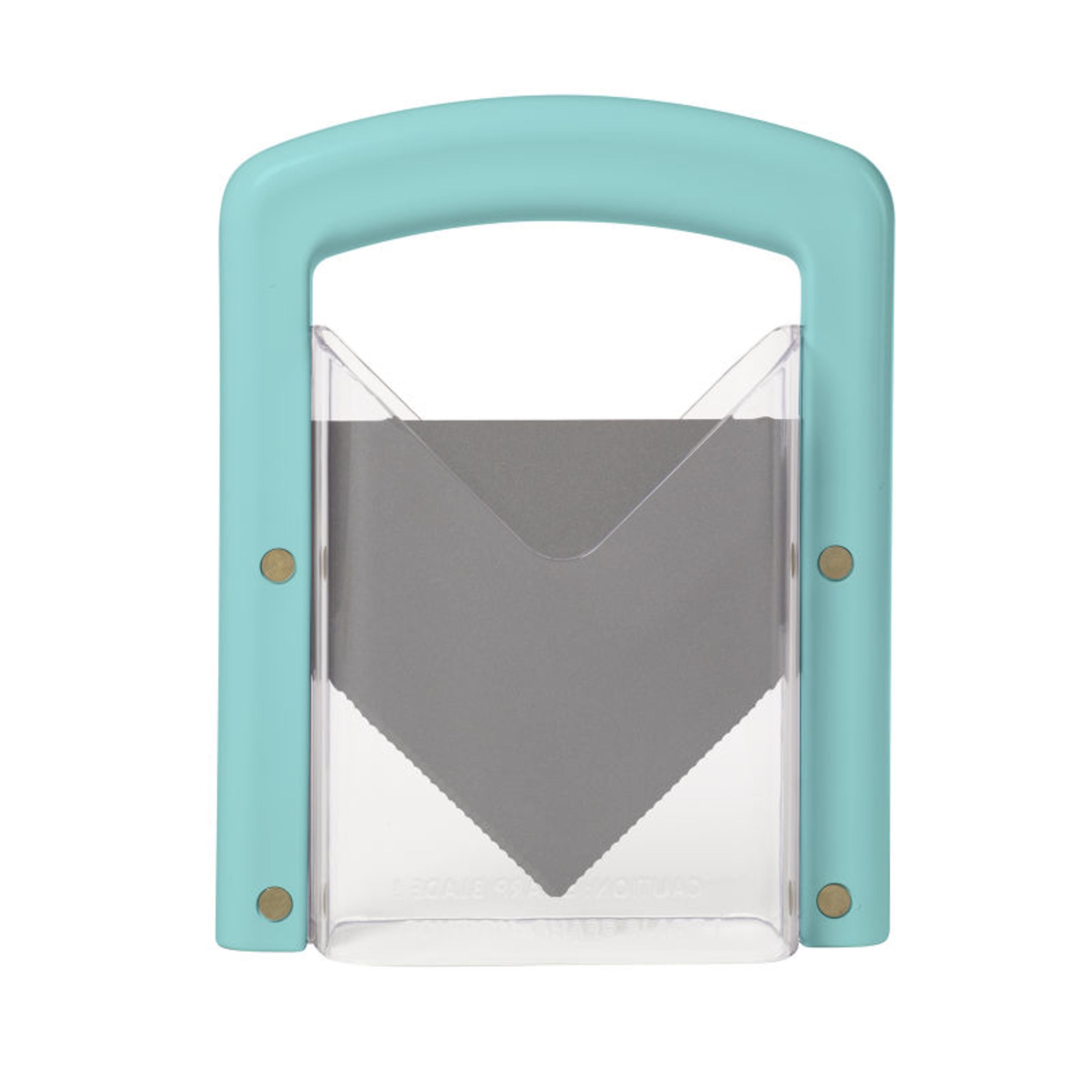 Farberware Manual Bagel Slicer, 9.25 Inch, Aqua Sky Blue, Ideal for Slicing Bagels and Baked Goods