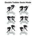 thumbnail image 4 of Momcozy ChangeGo Baby Stroller Second Seat Only | Extra Seat Attachment for ChangeGo Stroller, Extendable UPF50+ Canopy, Leather Bumper Bar, 5-Point Harness, 4 of 8