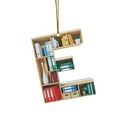 thumbnail image 1 of Book Lovers Heart Shaped Bookshelf Pendant Acrylic Ornament, 1 of 3