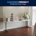 thumbnail image 6 of Bowery Hill Plastic White Folding Table Rectangular Waterproof 96" Unassembled, 6 of 9