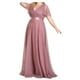 thumbnail image 1 of Maxi Vestido Dama Mujer Elegante Fiesta Drapleado Talla Extra Dara Baby  Vest096, 1 of 5