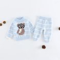 thumbnail image 2 of TEDOYE Toddler Boys Coats Girl's Bag Autumn Winter Baby Clothes Half Wool Tops + Long Pants Sets Fashionable For Newborn Old. Classic Wear, 0-3 Months, 2 of 9