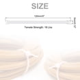 thumbnail image 2 of Unique Bargains 800pcs 5' 18 Lbs Cable Zip Ties Self-Locking Small Nylon Cable Tie Wraps 1/8' for Cord Management, White, 2 of 6