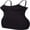Black, variant on Charmo Women's Cotton Camisole Shelf Bra Spaghetti Straps Tank Top Yoga Top
