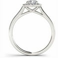thumbnail image 3 of 3/4 Carat T.W. Diamond Single Halo 14kt White Gold Engagement Ring, 3 of 5