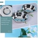 thumbnail image 4 of 8 piezas de contenedores para bocadillos, plato de acero inoxidable de metal, plato japonés para salsa de tomate y condimentos, 4 of 6