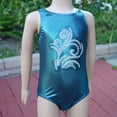 thumbnail image 2 of Wenchoice Turquoise Flower Leotard & Hair Tie - Infant, Toddler, Girls & Women Kids M(5-6Y), 2 of 2