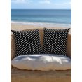 thumbnail image 5 of Outdoor Pillows Waterproof, Black Geometric Bedding Throw Pillows with Insert for Couch Sofa Bed, Modern Abstract Art Aesthetics Luxury 16x16 Inch Pillowcases Decorative Camping Patio Pillow Set of 1, 5 of 8