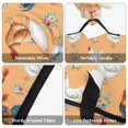thumbnail image 6 of Rooster and Floral Yellow Pattern Teens Toddler Nap Mat with Pillow, Sleeping Mat Bag for Preschool Daycare 50"x20", 6 of 6