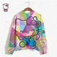 thumbnail image 4 of Sudadera de calle para mujer, sudaderas con capucha para mujer, sudaderas con estampado de dibujos animados, sudadera corta con estampado de HELLO KITTY para mujer, 4 of 5