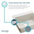 thumbnail image 2 of Elkay Quartz Luxe 15-3/4" x 15-3/4" x 7-11/16", Single Bowl Dual Mount Bar Sink, Caviar, 2 of 7