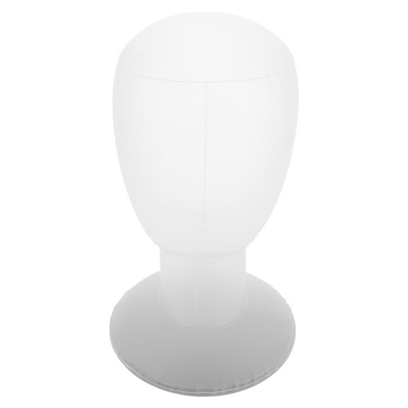 Masteelf Inflatable Mannequin Head Display Stand for Hats Wigs and Caps with High Head Model Design White Plastic