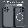 thumbnail image 2 of Upgraded Liquid Silicone For Magsafe Phone Cases For iPhone 15 14 11 13 12 Pro Max Plus Wireless Charge Case Magnetic Soft Cover, 2 of 5