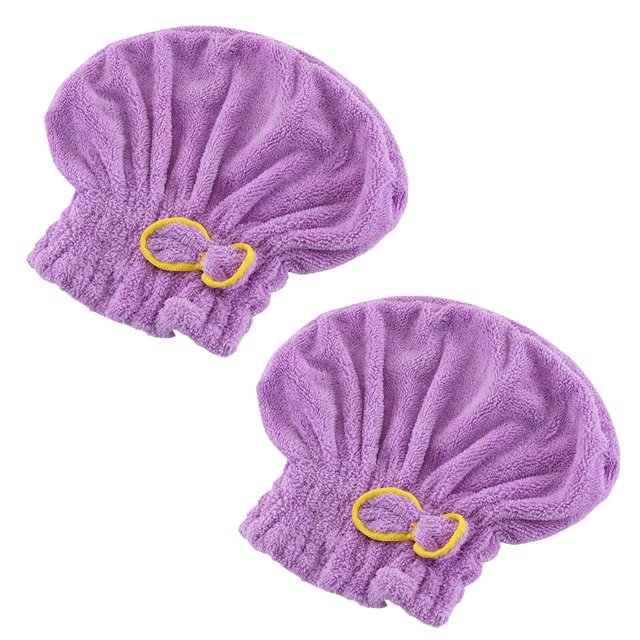 Gorro y pañuelo para la cabeza de plumón coral de secado rápido
