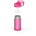 thumbnail image 4 of Thermos Kids Bouteille d'eau isolée sous vide avec paille rabattable, 355 ml, rose, 4 of 8