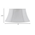 thumbnail image 2 of Cal Lighting SH-8103-16-WH 16 in. Vertical Piped Swing Arm Shade- White, 2 of 2