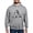 Graphite Gray, variant on - Skeleton Playing Hockey Facing - Pullover Hoodie, Hooded Sweatshirt