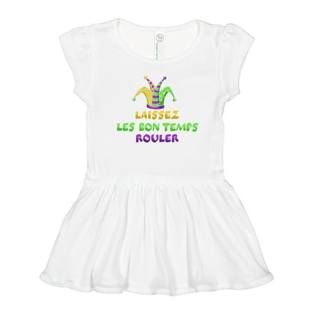 

Inktastic Laissez Les Bon Temps Rouler- Mardi Gras Jester Hat Gift Toddler Girl Dress